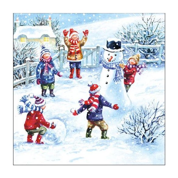 AMB.33315395 Snowfun papírszalvéta 33x33cm, 20db-os