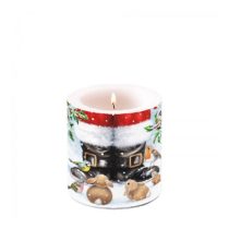   AMB.39216690 Looking Up To Santa átvilágítós gyertya 8x7,5cm