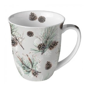 AMB.38416470 Pine Cone All Over porcelánbögre 0,4L