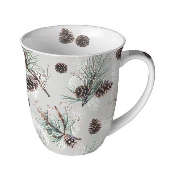 AMB.38416470 Pine Cone All Over porcelánbögre 0,4L