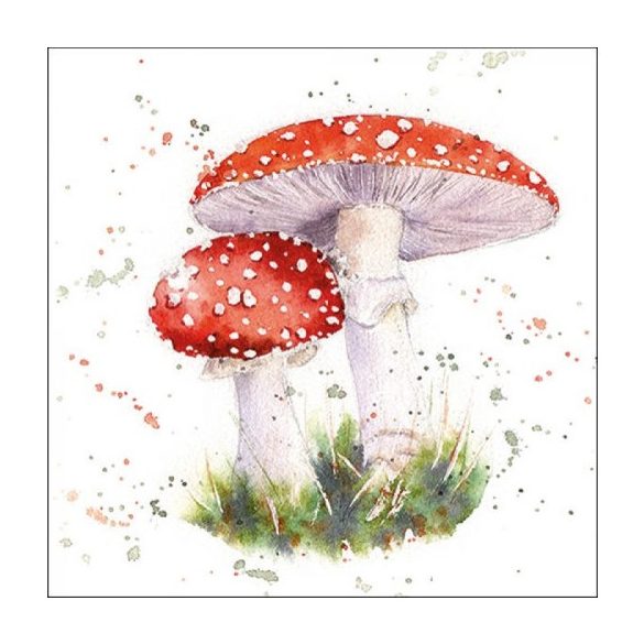 AMB.13316715 Painted Fly Agaric papírszalvéta 33x33cm, 20db-os