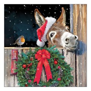 AMB.33316675 Friends With Donkey 33x33cm, 20db-os