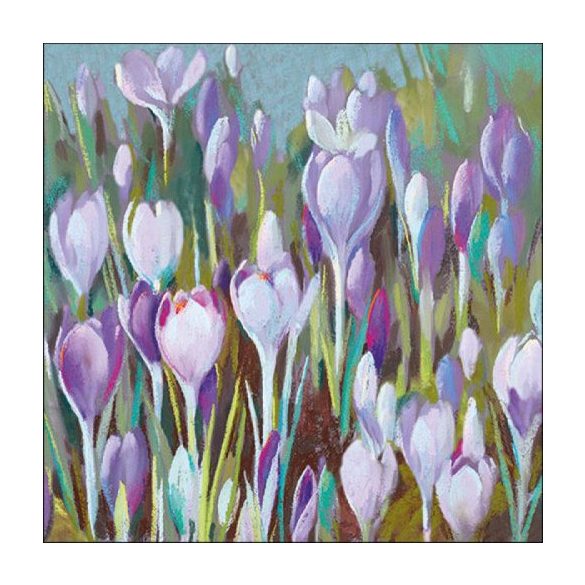 AMB.13317005 Crocus papírszalvéta 33x33cm, 20db-os