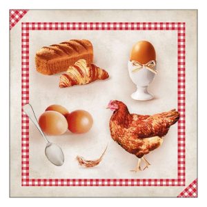 AMB.13317330 Breakfast papírszalvéta 33x33cm, 20db-os