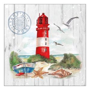 AMB.13317405 Lighthouse papírszalvéta 33x33cm, 20db-os
