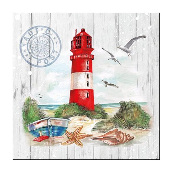 AMB.13317405 Lighthouse papírszalvéta 33x33cm, 20db-os
