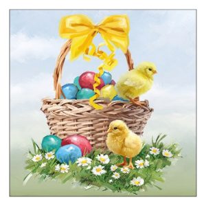 AMB.23317120 Easter Basket papírszalvéta 33x33cm,20db-os