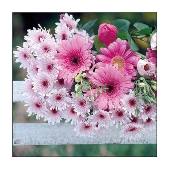 AMB.13317460 Gerberas papírszalvéta 33x33cm, 20db-os