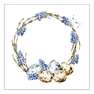 AMB.23317155 Muscari Wreath papírszalvéta 33x33cm,20db-os