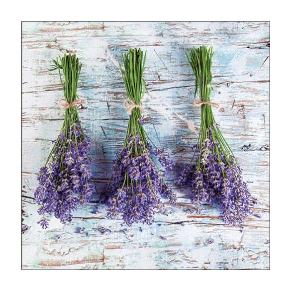 AMB.13317480 Lavender Bouquets papírszalvéta 33x33cm, 20db-os