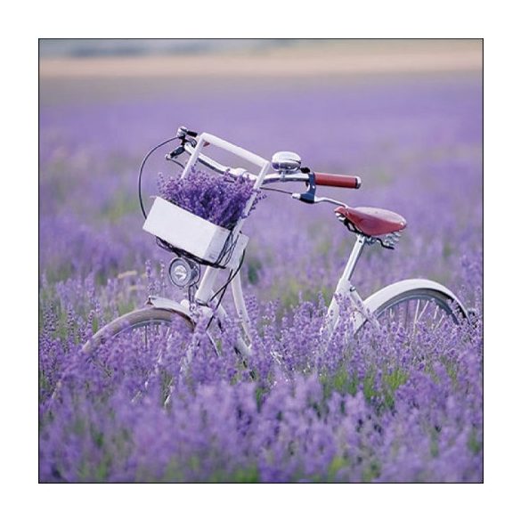 AMB.13317485 Bike In Lavender Field papírszalvéta 33x33cm, 20db-os