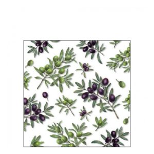 AMB.12517260 Olives All Over papírszalvéta 25x25cm,20db-os