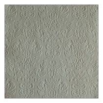   AMB.13317575 Elegance sage dombornyomott papírszalvéta 33x33cm,15db-os