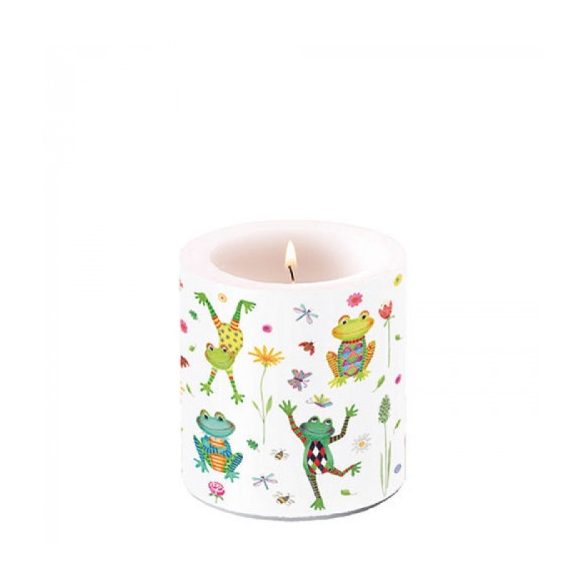 AMB.19217195 Happy Frogs átvilágítós gyertya 8x7,5cm