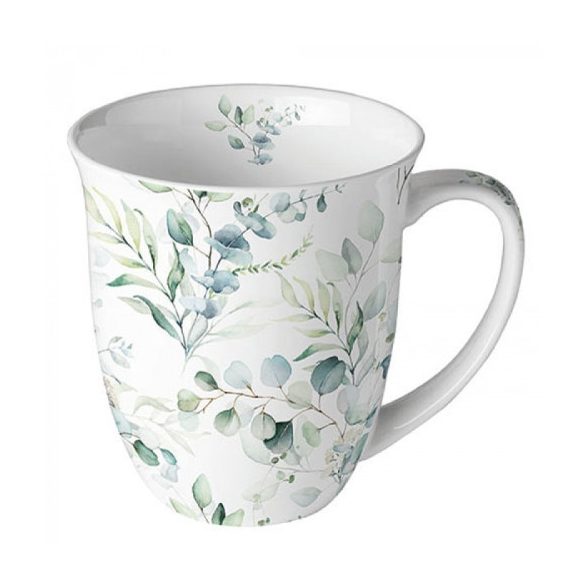 AMB.18417165 Eucalyptus All Over porcelánbögre 0,4l