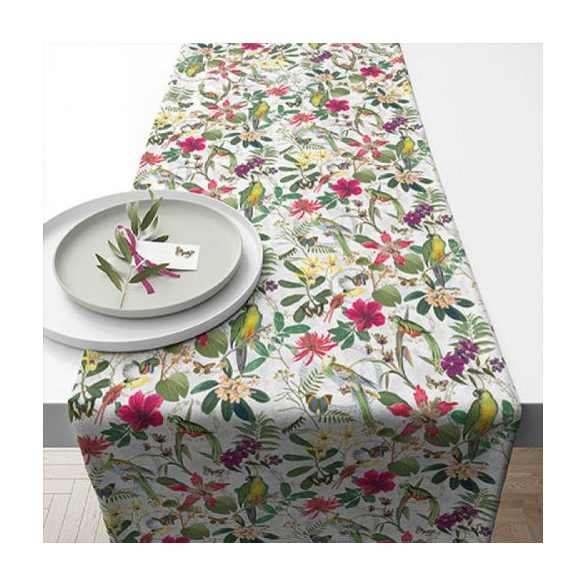 AMB.16617220 Tropical Jungle asztali futó 40x150cm,100% pamut