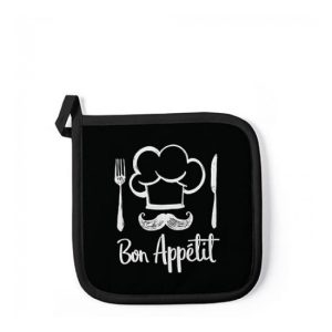 AMB.16517207 Chef Black edényalátét 20x20cm,100% pamut