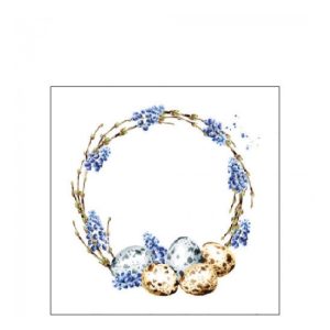 AMB.22517155 Muscari Wreath papírszalvéta 25x25cm, 20db-os