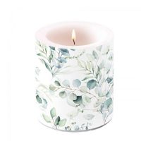   AMB.19317165 Eucalyptus All Over átvilágítós gyertya 10x10cm