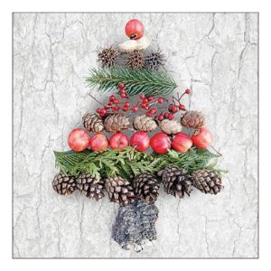 AMB.33317865 Deco tree grey papírszalvéta 33x33cm, 20db-os