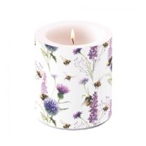   AMB.19317500 Bumblebees in the Meadow átvilágítós gyertya 10x10cm