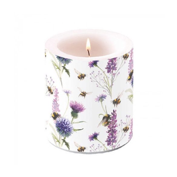 AMB.19317500 Bumblebees in the Meadow átvilágítós gyertya 10x10cm