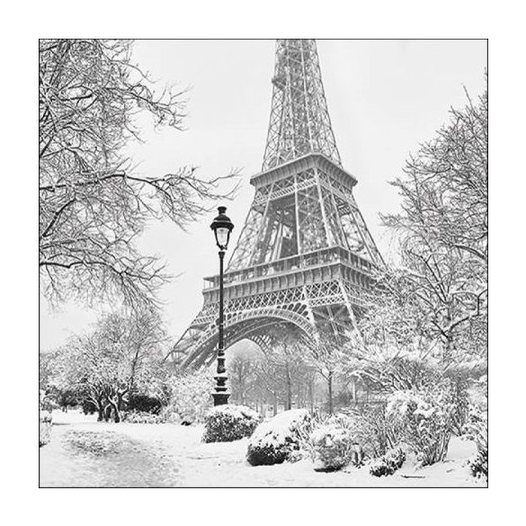 AMB.33317930 Winter in Paris papírszalvéta 33x33cm, 20db-os