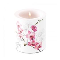 AMB.19317305 Orchid átvilágítós gyertya 10x10cm