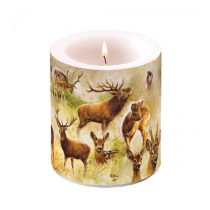   AMB.19317770 Collage of deers átvilágítós gyertya 10x10cm
