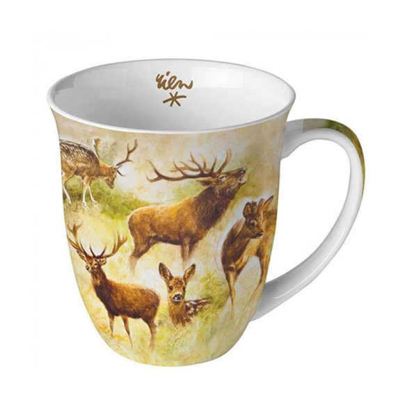 AMB.18417770 Collage of deers porcelánbögre 0,4l
