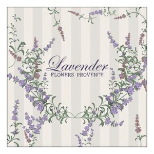 AMB.13317670 Lavender Flowers papírszalvéta 33x33cm, 20db-os