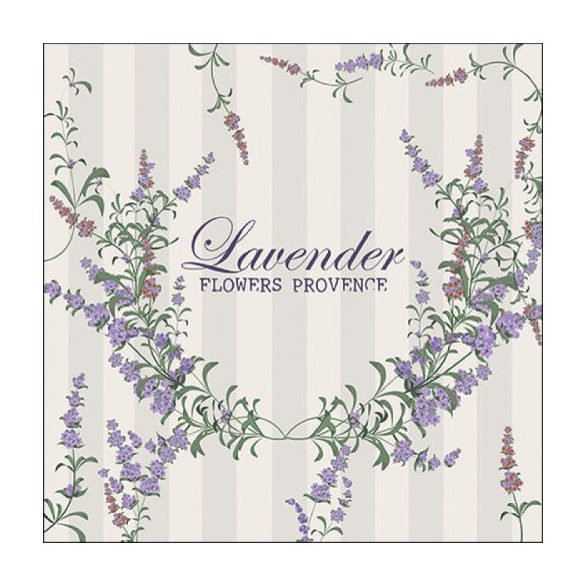 AMB.13317670 Lavender Flowers papírszalvéta 33x33cm, 20db-os