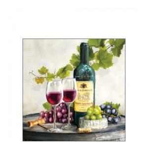 AMB.12517740 Red wine papírszalvéta 25x25cm,20db-os