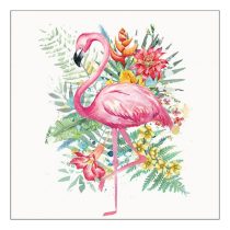   AMB.13317230 Tropical Flamingo papírszalvéta 33x33cm, 20db-os