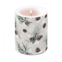   AMB.39116470 Pine Cone All Over átvilágítós gyertya 12x10cm