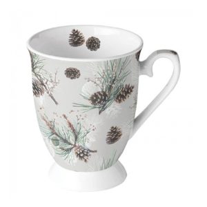 AMB.38716470 Pine Cone All Over porcelánbögre 0,25L