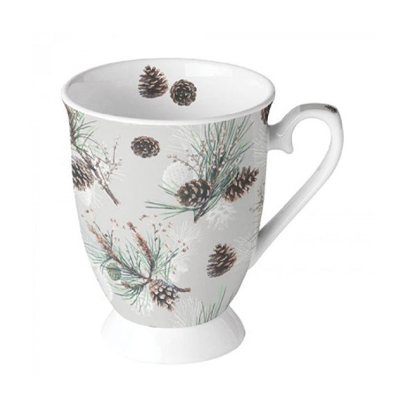 AMB.38716470 Pine Cone All Over porcelánbögre 0,25L