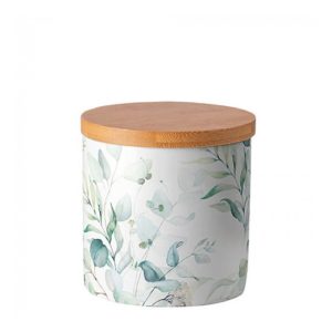 AMB.17417165 Eucalyptus All Over porcelán konyhai tároló 10x10cm