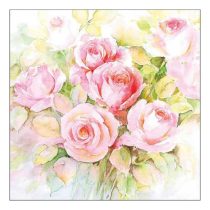  AMB.13318370 Watercolour roses papírszalvéta 33x33cm, 20db-os