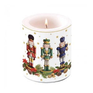 AMB.39318090 Bearded nutcracker átvilágítós gyertya 10x10xcm