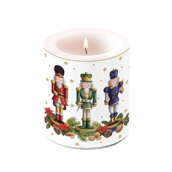 AMB.39318090 Bearded nutcracker átvilágítós gyertya 10x10xcm