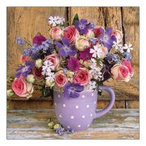   AMB.13318265 Mug with flowers papírszalvéta 33x33cm, 20db-os