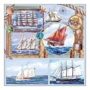 AMB.13318340 Sail away papírszalvéta 33x33cm, 20db-os