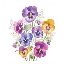 AMB.13318165 Pansies papírszalvéta 33x33cm, 20db-os