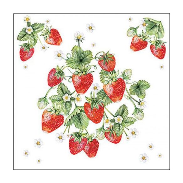 AMB.13318395 Bunch of strawberries papírszalvéta 33x33cm, 20db-os