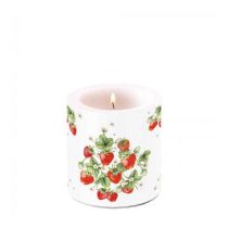   AMB.19218395 Bunch of strawberries átvilágítós gyertya 8x7,5cm 