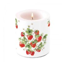   AMB.19318395 Bunch of strawberries átvilágítós gyertya 10x10cm