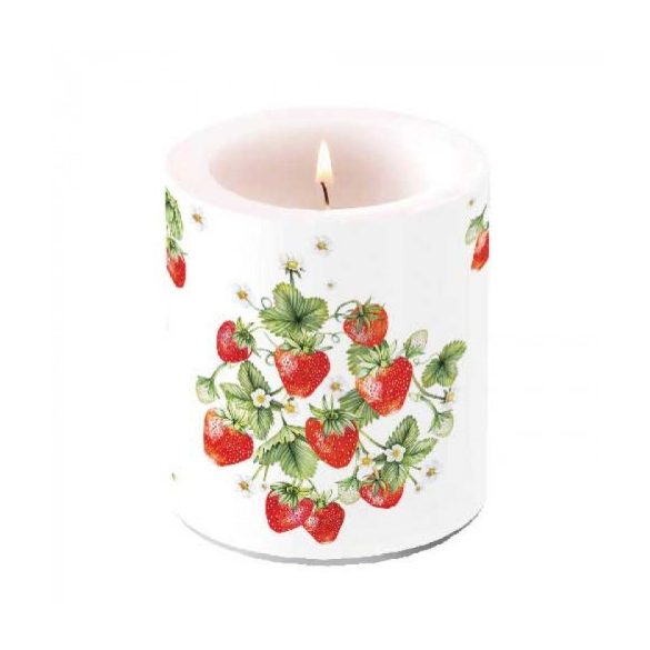 AMB.19318395 Bunch of strawberries átvilágítós gyertya 10x10cm