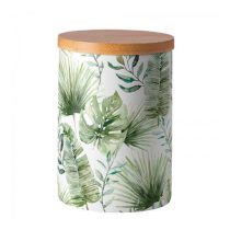   AMB.17518215 Jungle leaves white porcelán konyhai tároló 13,5x10cm