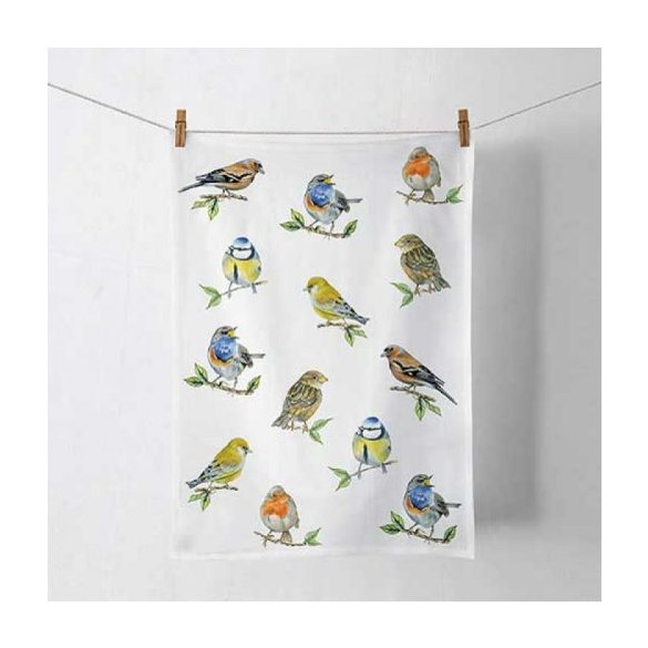 AMB.17818135 Bird species white konyharuha 50x70cm, 100% pamut